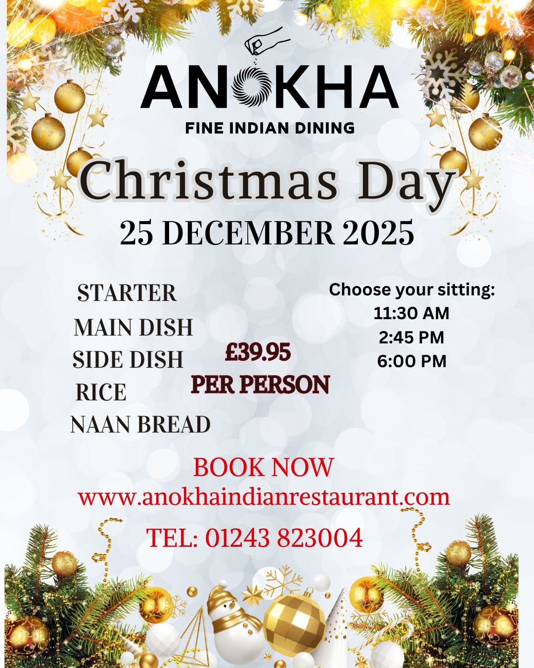 Christmas offer at Anokha